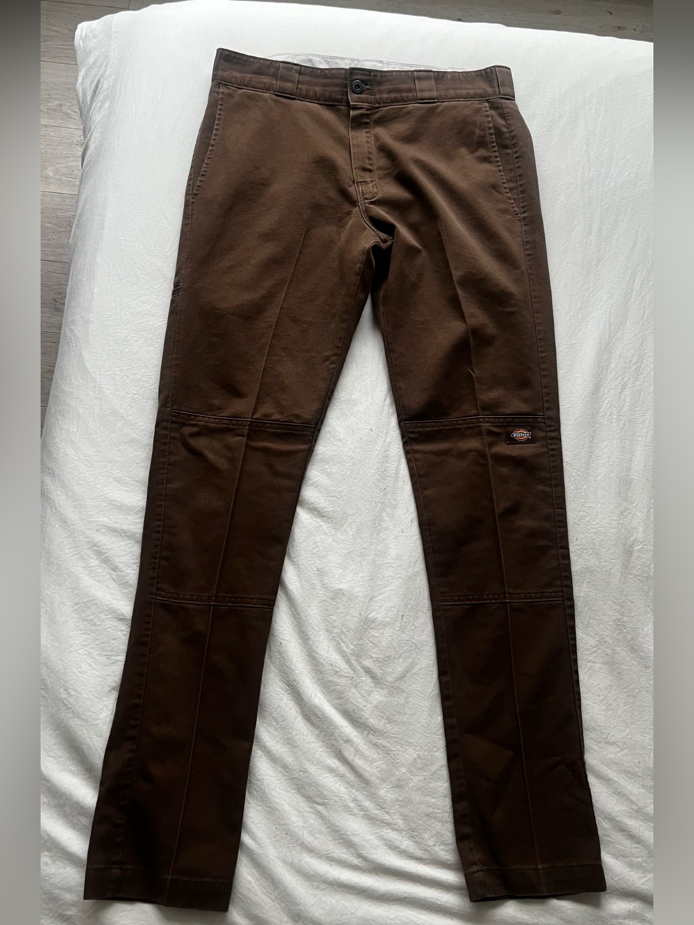 Dickies Brown Men's Skinny Straight Workwear Chino Pants